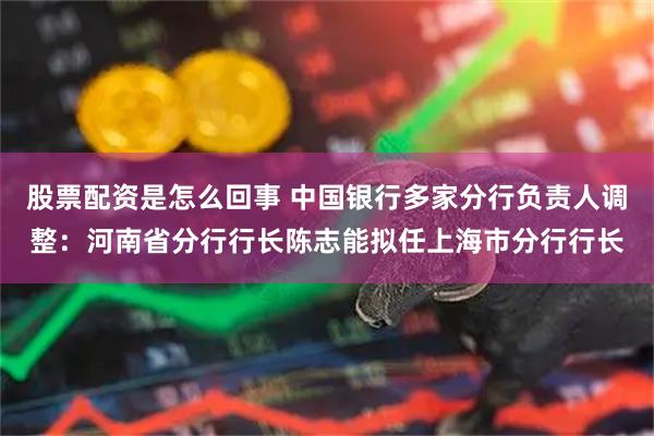 股票配资是怎么回事 中国银行多家分行负责人调整：河南省分行行长陈志能拟任上海市分行行长